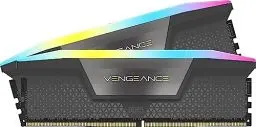Produktbild: Corsair VENGEANCE RGB DDR5 32GB (2x16GB) DDR5 6000MHz CL30 AMD EXPO Intel XMP iCUE Kompatibler Computerspeicher - Grau (CMH32GX5M2B6000Z30K)