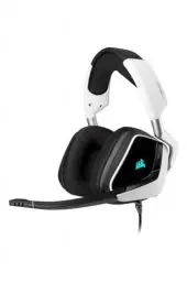 Produktbild: Corsair VOID ELITE RGB USB-Gaming-Headset (7.1-Surround-Sound, optimiertes Omnidirektionalmikrofon, anpassbare RGB-Beleuchtung, Ohrpolster aus Mikrofasernetzgewebe, Aluminiumkonstruktion) - Weiß