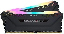 Produktbild: Corsair Vengeance RGB PRO 32GB (2 x 16 GB) DDR4 3600MHz C18, High Performance Desktop Arbeitsspeicher Kit (AMD Optimised) - Schwarz
