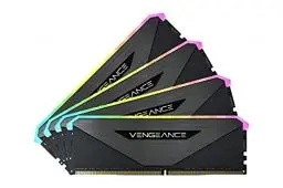 Produktbild: Corsair Vengeance RGB RT 128 GB (4 x 32 GB) DDR4 3.600MHz C18 Arbeitsspeicher (Dynamische RGB-Beleuchtung, Optimiert für AMD 300/400/500 Series, Kompatibilität mit Intel 300/400/500 Series) Schwarz