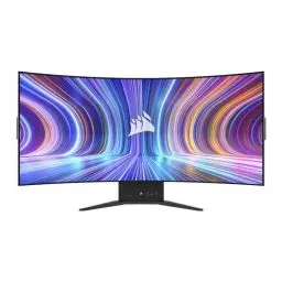 Produktbild: Corsair XENEON Flex 45WQHD240 Gaming-Monitor - 45-Zoll OLED WQHD (3440 x 1440) Biegbares Display, 240Hz, 0,03ms GtG Reaktionszeit, NVIDIA G-SYNC Kompatibel, AMD FreeSync™ Premium - Schwarz