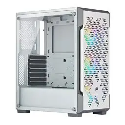 Produktbild: Corsair iCUE 220T RGB Airflow Gehärtetes Glas Mid-Tower ATX Smartes Gaming Gehäuse, weiß
