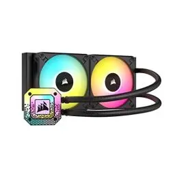 Produktbild: Corsair iCUE H100i ELITE CAPELLIX XT Liquid CPU Cooler - Zwei AF120 RGB ELITE Lüfter - 240mm Radiator - Intel LGA 1700, 1200, 115X, 2066, AMD AM5, AM4 - Inklusive iCUE COMMANDER CORE - Schwarz