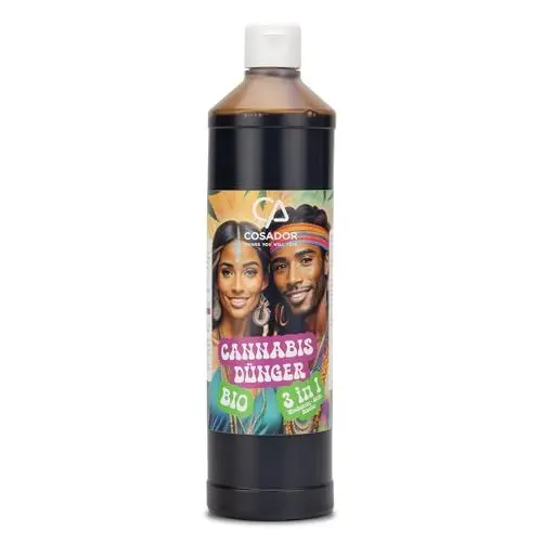 Produktbild: Cosador BIO Dünger Cannabis All in One Konzentrat 750 ml | Bio Dünger flüssig | Dünger für Cannabispflanzen | Organischer Dünger Cannabis Dünger Autoflower | Grow Dünger für 75-150 L