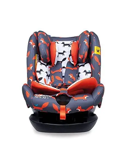 Produktbild: Cosatto All in All + Baby to Child Car Seat - Group 0+123, 0-36 kg, 0-12 years, ISOFIX, Extended Rear Facing, Anti-Escape, Reclines (Mister Fox)