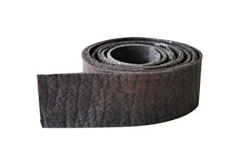 Produktbild: COSCA Balkenbeschlag BB30 aus Kautschuk, 1 Meter Länge, Gummi Zierriemen (BL30 - braunes Leder - 3x100cm) Industrial Gestaltung