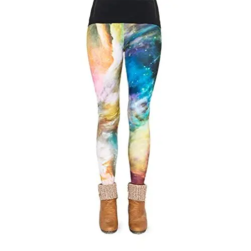 Produktbild: cosey - Festival-Party-Line Leggings (Einheitsgröße) - (Galaxy Rainbow)