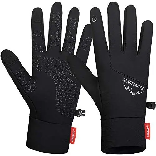 Produktbild: coskefy Handschuhe Fahrradhandschuhe Männer Winter Touchscreen Handschuhe Winddicht rutschfest Atmungsaktiv Winterhandschuhe zum Camping Wandern Bergsteigen Radfahren Laufen Klettern, M