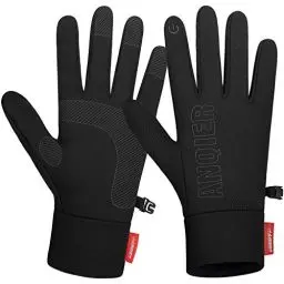Produktbild: coskefy Handschuhe Herren Damen Touchscreen Laufhandschuhe Leicht rutschfest Fahrradhandschuhe Elastisch Winterhandschuhe Liner-Handschuhe zum Camping Wandern Bergsteigen Radfahren Laufen Klettern