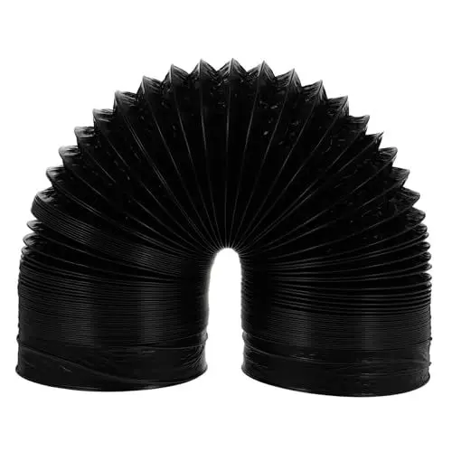 Produktbild: COSMEVIVI 1Stk Aluminium folie Auspuff rohr Heizlüfter Luftführungsschlauch flexible Luftführung belüftungsschlauch Aluminiumfolie Abluftrohr Entlüftungsschlauch Haushaltsluftschlauch PVC