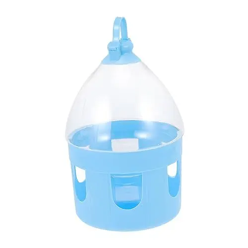 Produktbild: COSMEVIVI 1Stk Taubenkessel Vogelbadbrunnen Geflügeltränke Taubenschale tränkebecken wasserbecken wasserflasche tragbare Vogeltränke für Haustiere Taubenhäuschen aus Kunststoff PVC Blue