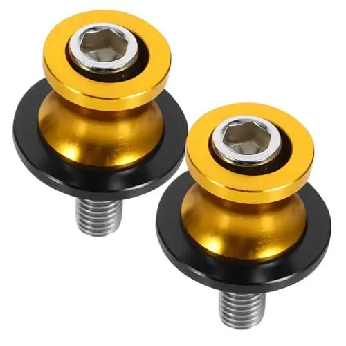 Produktbild: COSMEVIVI 1 Satz Modifikationsschrauben Schwingenspulen-Schieberschrauben -Slider Sturzpads für Motorräder -Schwingenspulen-Schieberständer Schwingarmspulen Eisen Golden