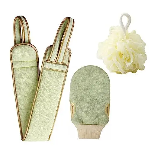 Produktbild: COSMEVIVI Dauerhafte Badetuch Liefert Set Bad Rub Back Handtuch Bad Handtuch Kit Hängen Design