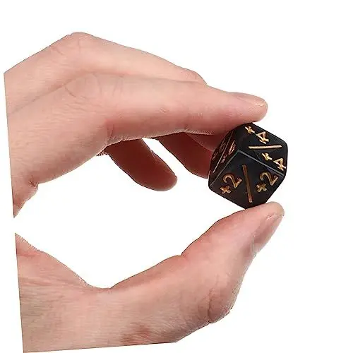 Produktbild: COSMEVIVI 24st Würfel Sterben Karten Spielmatte D20 Spiele Schachbrett Für Kinder Gaming-zubehör Lernspielzeug Kinder Spielset Spielzeuge Acryl Black