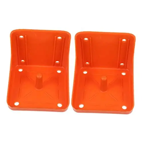 Produktbild: COSMEVIVI 2St Tablett Salzleckstein-Futterspender Rindermineralhalter eingedickter Schafsalzleckbehälter lunchboxen Lebensmittel Box Mineralblockhalter Schaf Versorgung Sport Orange
