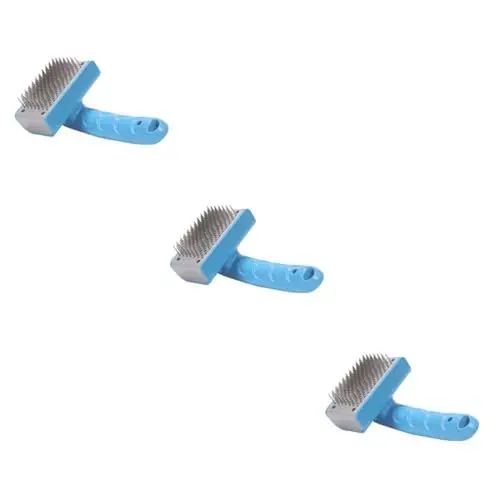 Produktbild: COSMEVIVI 3St hundezubehör tierhaar bürste tierhaarbürste dog accessories hunde pflege Epiliergerät für Haustiere Haustierkamm hundepflegebürste Kamm zur Entfernung von Hundeflecken Blue