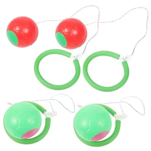 Produktbild: COSMEVIVI 4 Stück Fitnessgeräte Kinder-Übungsspielzeug Outdoor-Spielspielzeug für Kinder Flummi hupfball für Kinder Outdoor-Spielzeug für Kinder Springender Ball Ballspielzeug für Kinder