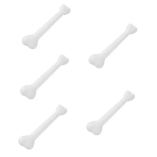 Produktbild: COSMEVIVI 5st Künstlicher Knochen Halloween Menschliches Skelett Mini-Knochen Cosplay-Knochen Simulierter Knochen Höhlenmensch Knochenstütze Dschungelkostüm Knochen Skelettknochen Abs Weiß