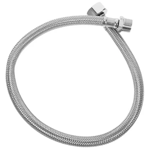 Produktbild: COSMEVIVI Wasserschlauch Flexibel Flexible Toilet Wasserleitung Edelstahl Gewebeschlauch Auf 50cm Toilet Wasserzulaufschlauch Für Wc Hochwertige Toilettenschlauch Verbindungsleitung