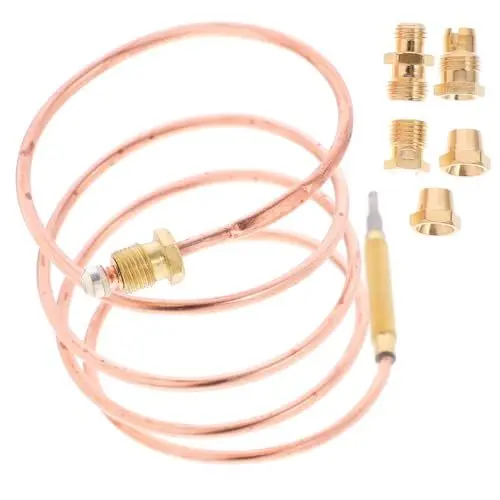 Produktbild: COSMEVIVI Galvanische Thermosonde Ersatz-thermoelement Temperatursensor Gas-thermoelement-sensor Heizung Ersatzthermoelement Universeller Thermoelement-ersatz Grillkamin Thermoelement Kupfer