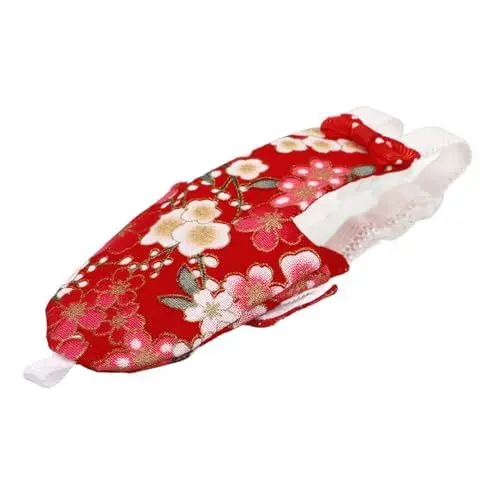Produktbild: COSMEVIVI Decorative Parrot Diaper Für Vögel Wiederverwendbare Waschbare Kleidung Für Papageien Nymphensittiche Und Tauben Für Täglichen Gebrauch Atmungsaktives Baumwollmaterial Rot