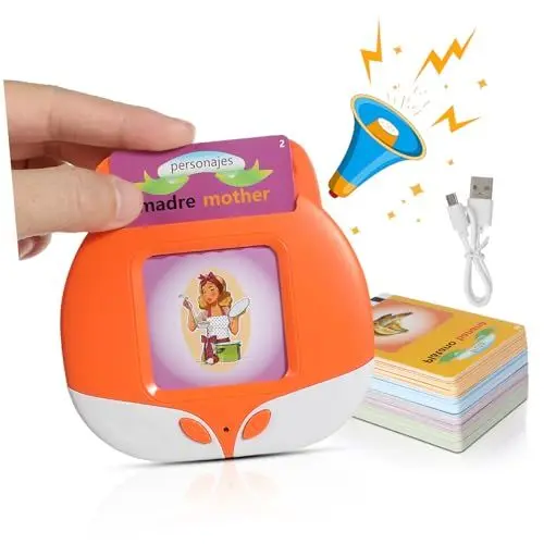 Produktbild: COSMEVIVI Papier Abs Schale Taschensprache Für Kleinkinder Karte Früherziehungsgerät Taschensprache Batterie Sprache Hörbares Spielzeug Für Kleinkinder