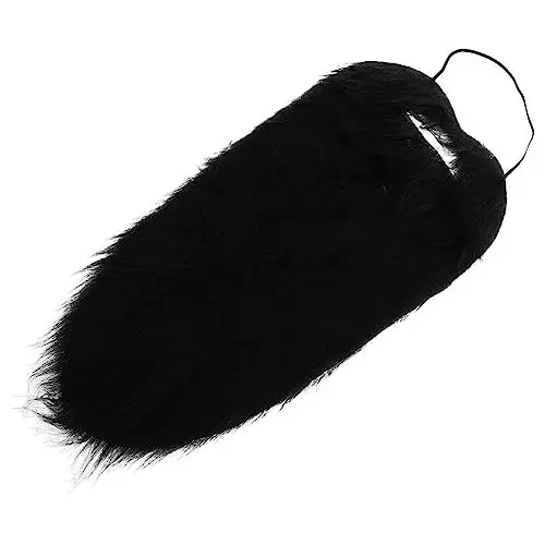 Produktbild: COSMEVIVI Performance Cosplay Bart Dekorativer Gefälschter Piratenschnurrbart Für Halloween Fasching Karneval Party Erwachsene Realistisch Selbstklebend Schwarz