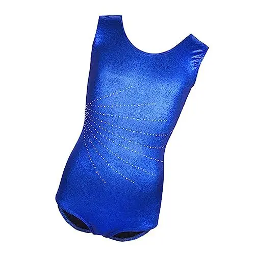Produktbild: COSMEVIVI Sleek Stretchy Mädchen Ballett Trikot Gymnastikanzug Rundhals Sleek Glanz