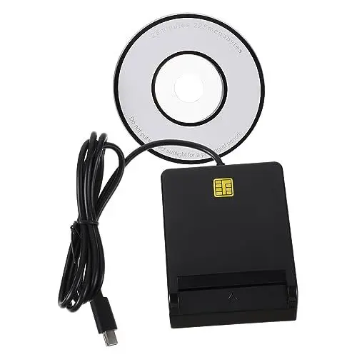 Produktbild: COSMEVIVI USB-smartcard-leser Leser Für Steuerkarte USB-kartenleser Für Den Gemeinsamen Zugang USB-multikartenleser Chipkartenleser Multifunktionsleser Ausweisleser Tragbarer Kartenleser Abs