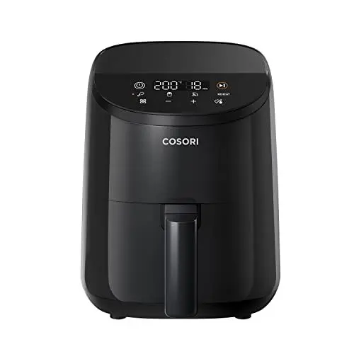 Produktbild: COSORI Heißluftfritteuse Klein Airfryer, 4-in-1 Mini Heissluftfritteuse 2L, schnelles und einfaches Kochen mit 48dB, 30 Rezepte, 97% Weniger Fett, Energiesparend, Spülmaschinenfest, 1-2 Personen