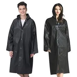 Produktbild: Cosowe Regenponcho Regenmantel für Damen Herren, 2 Stück Regenbekleidung Regencape Regenjacke Wasserdicht für Disney, Wandern, Radfahren, Camping und Reisen, Weiß