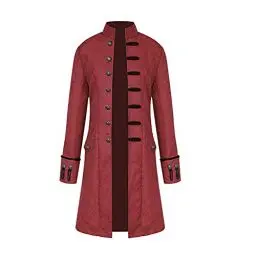 Produktbild: Cosplay Halloween Fashing Smoking Kostüm Smokingjacken Für Herren Herren Steampunk Vintage Frack Jacke Vampir Kostüm Herren Mantel Lang Mittelalter Viktorianische Jacke Herren Vintage Frack