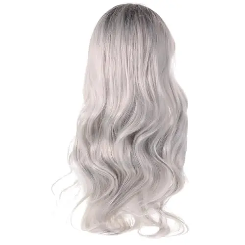 Produktbild: Cosplay Perücke lange Welle lockig schwarz Ombre grau Lolita Style Anime Kostüm Perücken