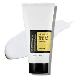 Produktbild: COSRX Advanced Snail 92% All in One Cream Tube 200g, Feuchtigkeitscreme mit Schneckenschleim und Hyaluron, für trockene und empfindliche Haut, Anti Rötungen, tierversuchsfrei, Korean Skincare