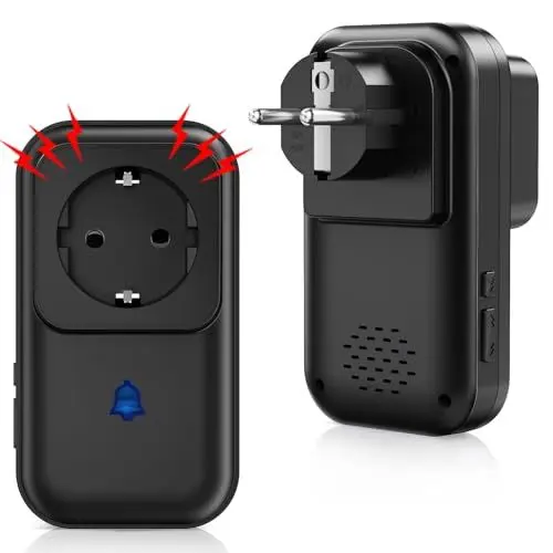 Produktbild: COTINSE Stromausfallalarm melder mit LED Anzeige, 0-110db Stromausfallmelder Stromausfall Alarm bei Stromausfall im Gefrierschrank, 7 wählbare Alarmtöne Monitor für Kühlschrank, Tauchpumpen & Aquarium