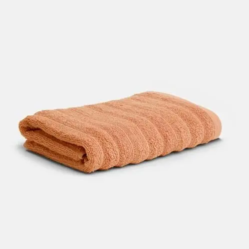 Produktbild: Cotton Castle Luxuriöse Zero-Twist Gästetuch 30x50cm Handtuch 50x100cm Duschtuch 70x140cm Baumwolle, Größe:Handtuch 50x100cm, Farbe :Terracotta