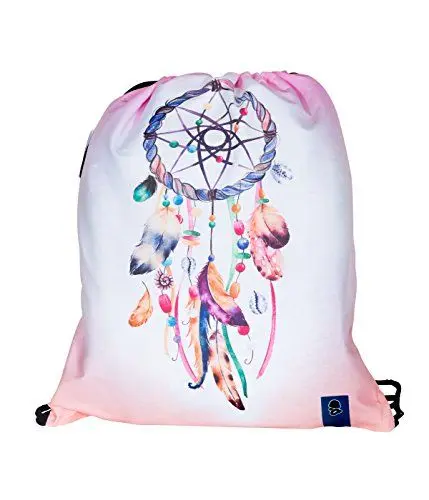 Produktbild: Coucharmy Jahn2 Dream Catcher Mandala Kaleidoskop Dream Catcher Turnbeutel Rucksack Sport Beutel Gymbag Gymsack Stoffbeutel Rucksack Hipster Tasche (ca. 32 x 39 cm) (Dream Catcher)
