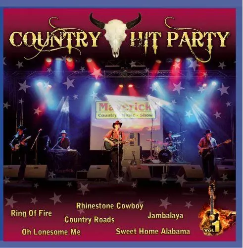 Produktbild: Country Hit Party - Vol. 1 - Let your love flow·· Rhinestone Cowboy·· Jambalaya·· Ghostriders in the sky·· Oh lonesome me·· Ring of fire·· Country roads·· Guitars & Cadillacs·· Sweet home Alabama·· The race is on·· If i said you had a beautiful body