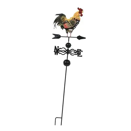 Produktbild: Country Style wettervorhersage gartenaccessoires Windmessgerät Windrichtungsanzeiger gartenhaus zubehör Metalldekoration windfahne Jahrgang das Schild Dekorationen schmücken Hahn