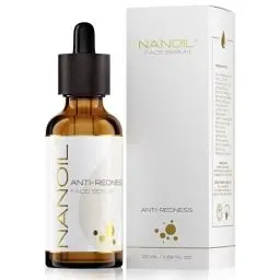Produktbild: Couperose Gesichtsserum Nanoil Anti-Redness Face Serum 50ml - linderndes Serum für die Haut mit Neigung zu Couperose, Reduzieren der Rötungen, gegen Überempfindlichkeit