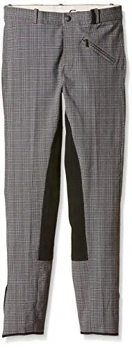 Produktbild: Covalliero Kinder Reithose Adria, grau/schwarz/rot, 128, 323367
