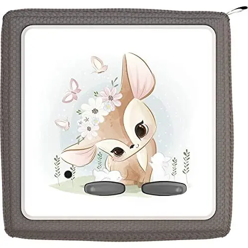 Produktbild: Coverlounge Folie passend für die Toniebox | Schutzfolie Sticker | Rehkitz mit Blumen, C-Tonie-0103-ven-de