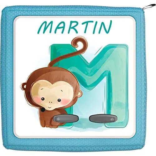 Produktbild: Coverlounge Schutzfolie passend für die Toniebox | Folie Sticker | Baby AFFE mit Buchstabe M mit Name personalisiert
