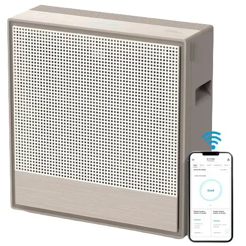 Produktbild: COWAY WLAN Luftreiniger Allergiker bis zu 131 m² - Green HEPA Air Purifier – Entfernt 99,999% aller Partikel, Bakterien, Aerosole bis zur Nano-Größe von 0,01 µm* - Timer Funktion, AIRMEGA 250S
