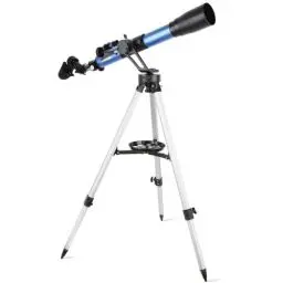 Produktbild: Cowiewie Teleskop 60/700mm Astronomisches Refraktor Teleskop für Einsteiger mit 5x24 Suchfernrohr Stativ Telefon Adapter, zur Beobachtung von Mond und Planeten