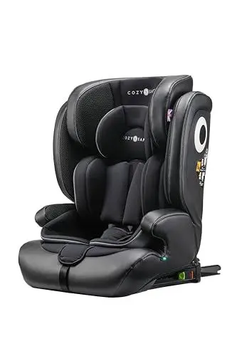 Produktbild: Cozy N Safe Hudson I-size EST-238 76-150 cm Kindersitz, Kinderautositze, Ca. 15 Monate - 12 Jahre, Autokindersitz, ISOFIX, Vorwärtsgerichteter Autositz, Schwarz/Grau