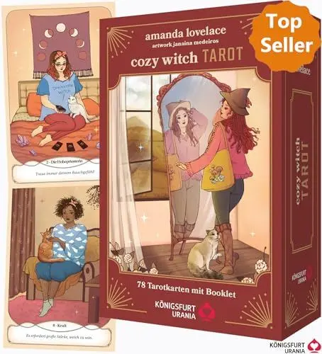 Produktbild: Cozy Witch Tarot - DAS Tarot für alle jungen Hexen!: 78 Tarot-Karten, Magnetdeckelschachtel mit Goldprägung und 128-seitiges Booklet