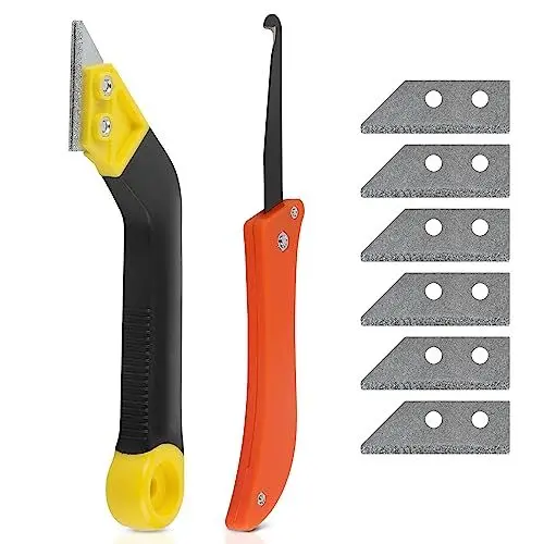 Produktbild: CPROSP Fugenentferner/Fliesen Gelenkwerkzeug Werkzeug mit 5 Stück Ersatzklingen für Wand Badezimmer Wand Fliesen DIY, Tile Grout Saw