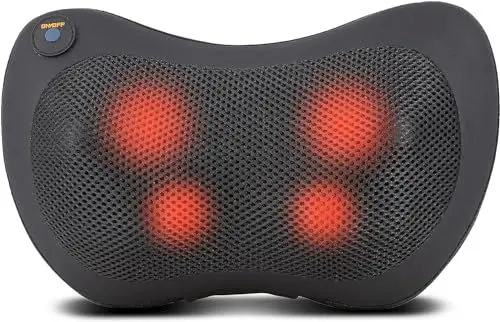 Produktbild: CPTEC Nacken- und Rückenmassagegerät, rotierendes Massagegerät für Muskelentlastung mit Heizfunktion, Shiatsu-Nackenmassagegerät, originelles Geschenk für Damen oder Herren
