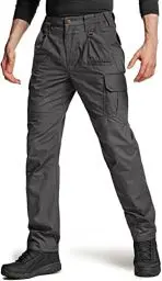 Produktbild: CQR Herren Taktische Hose, Wasserabweisende Ripstop-Cargohose, leichte EDC-Wandernhose, Outdoorbekleidung, Tlp110 1pack - Charcoal, 38W / 30L